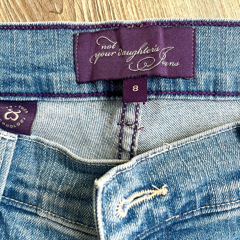 NYDJ capris in a light blue denim